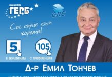“С Вашето доверие и с воля нека продължим да надграждаме всичко добро постигнато досега.!” Д-р Емил Тончев